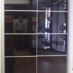 Frente corredero cristal lacado negro