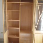 Interior de armario de haya módulo baldas y cajonera de 3 cajones