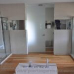 Puerta corredera de cristal templado satenlux