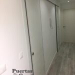 Puertas Corredera cristal lacado blanco