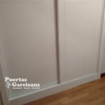 Frente de armario corredero lacado blanco Mod. 7-P