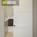 Puerta Corredera con sistema Sky rústico