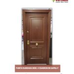 Puerta blindada 4 cuadros en sapelly