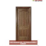 Puerta blindada provenzal en sapelly rameado