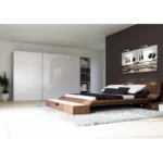 Frente corredero cristal lacado blanco