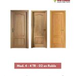 Puertas de madera Clásicas en madera de Roble