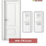 Puerta lacada Mod. Arco Rebajado Fresado