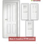 Puertas lacadas Mod. 4 Cuadros VT FR
