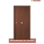 Puerta blindada Mod. lisa en sapelly