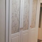 Frente de armario de hojas abatibles Mod. fresado lacado blanco