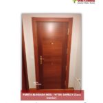 Puerta blindada Mod. "H" en sapelly (Cara interior)